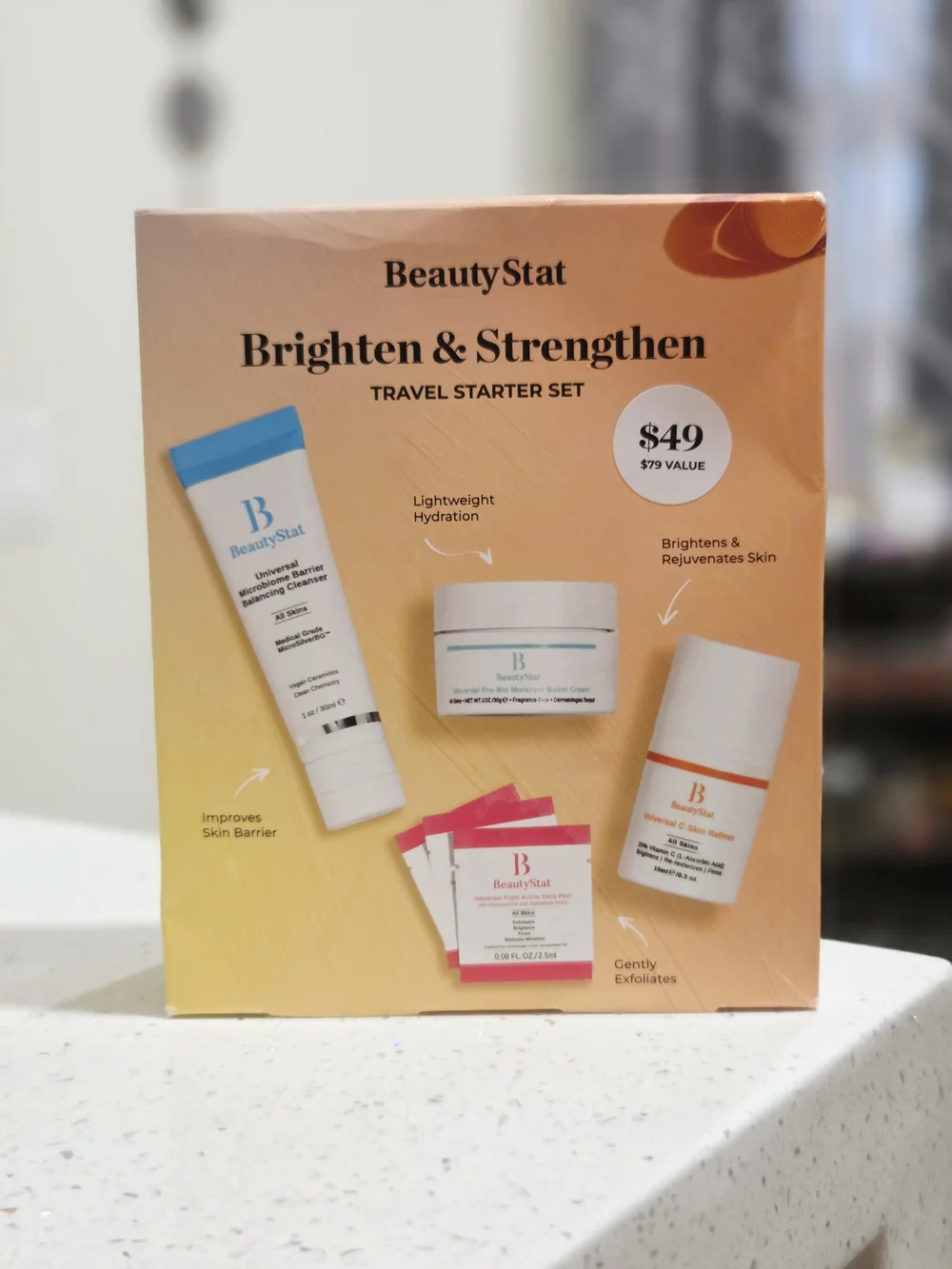BeautyStat Brighten & Strengthen Travel Skincare Set